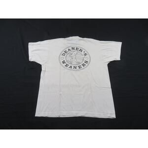 Deaner's Weaners Baseball Funny White T-Shirt XL 1990s